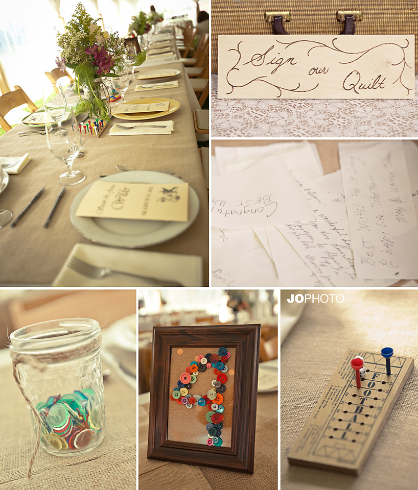 diyweddingideas Linens with burlap and lace overlays tables wood chairs