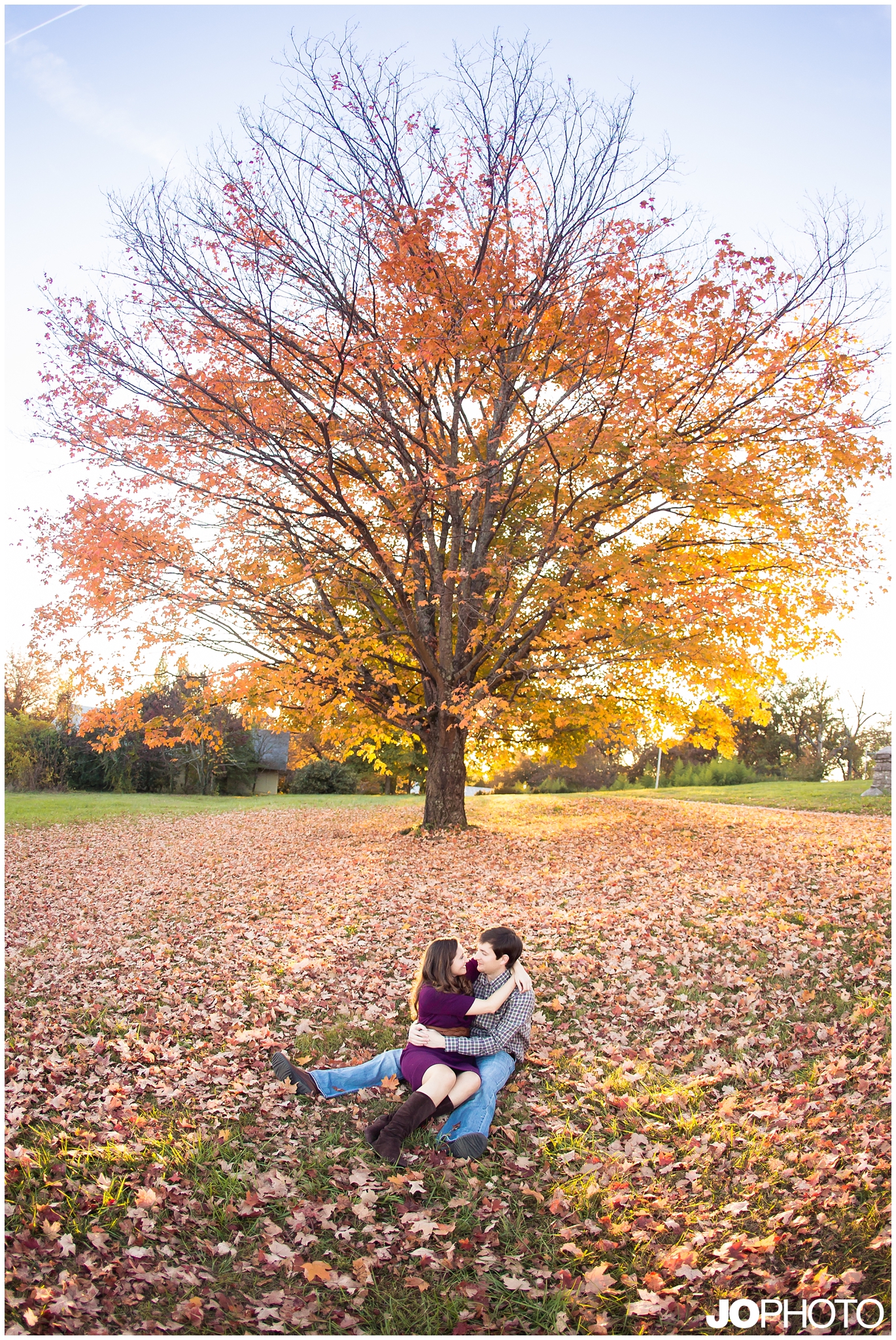 Fall Engagement Photos Knoxville Botanical Garden Jophoto