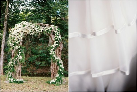 floral wedding arch