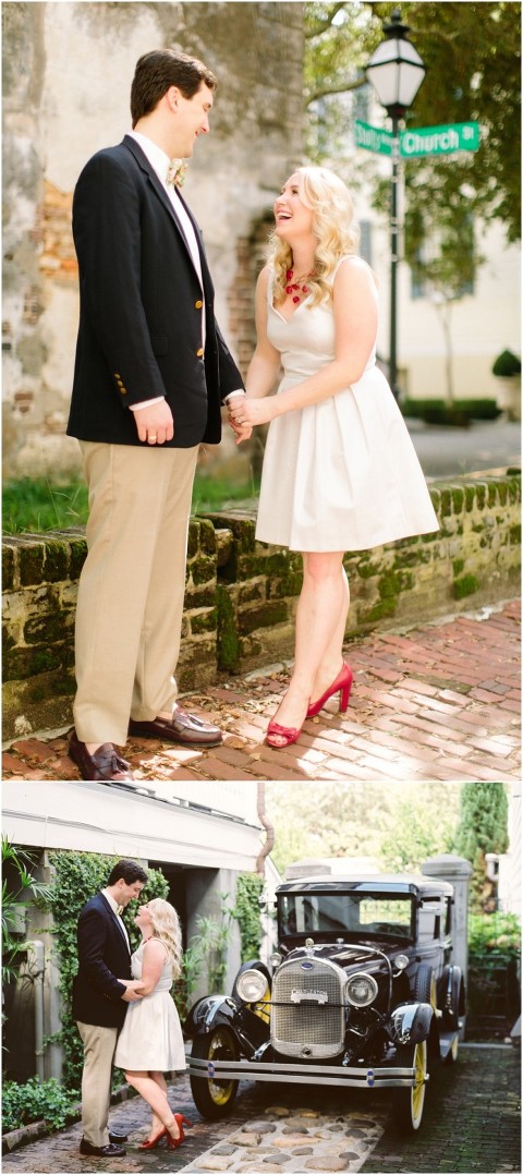 downtown charleston engagement pictures