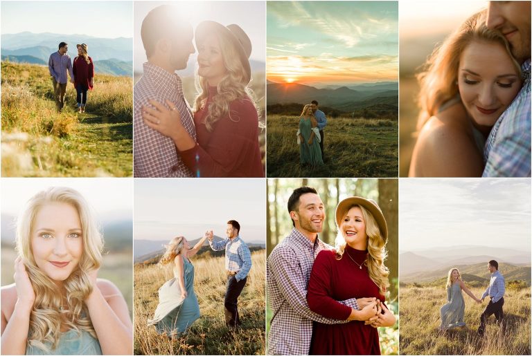 max patch engagement photos and smoky mountain wedding pictures