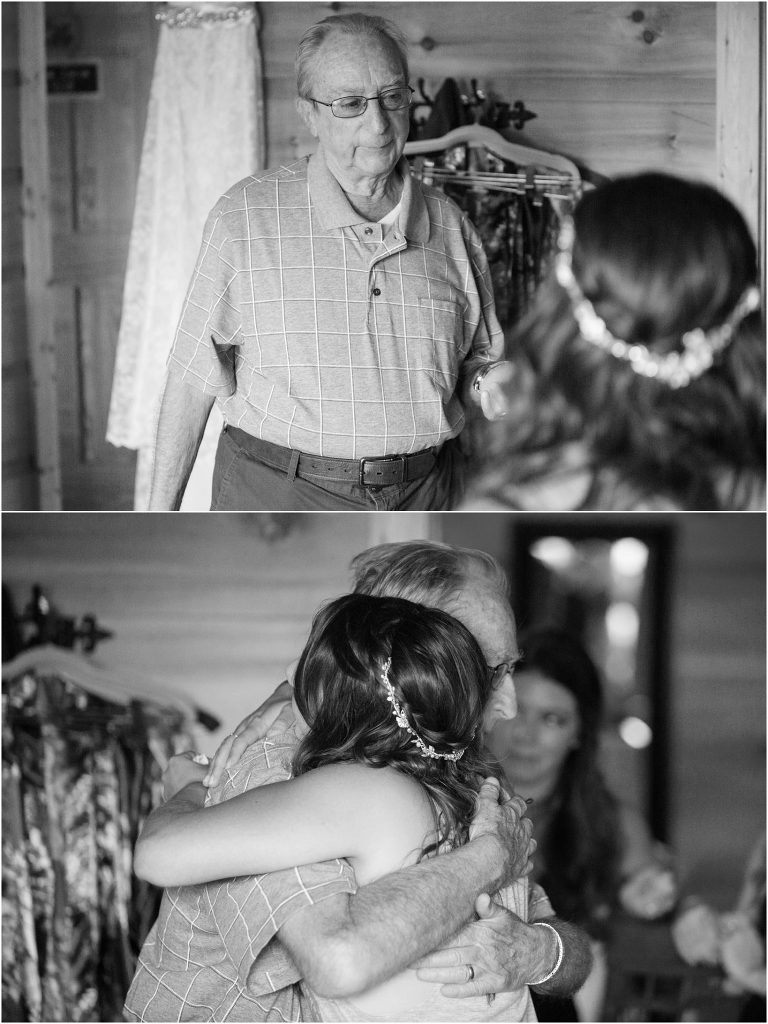 bride and her grandfather