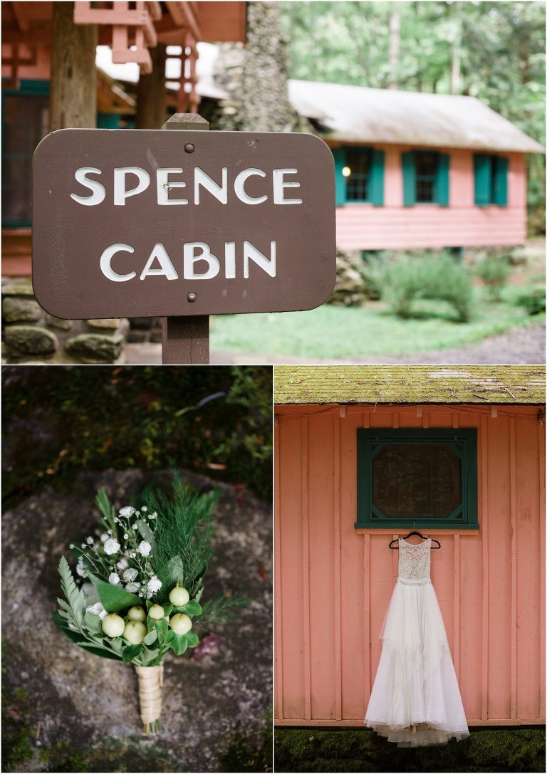 spence cabin wedding