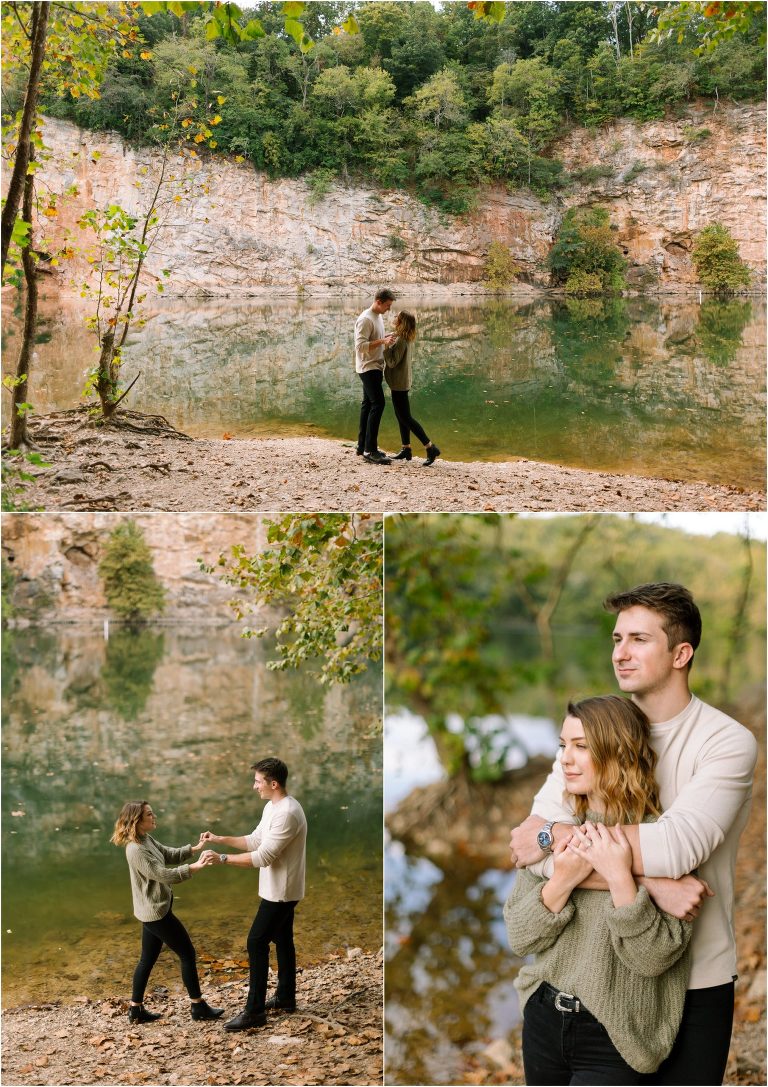 knoxville lakeside engagement
