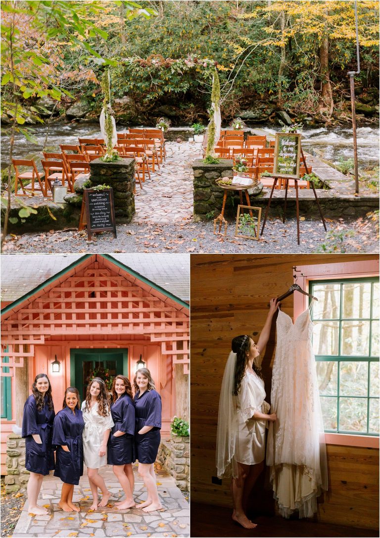 spence cabin fall wedding