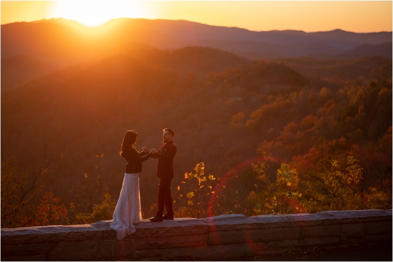 foothills parkway fall elopement